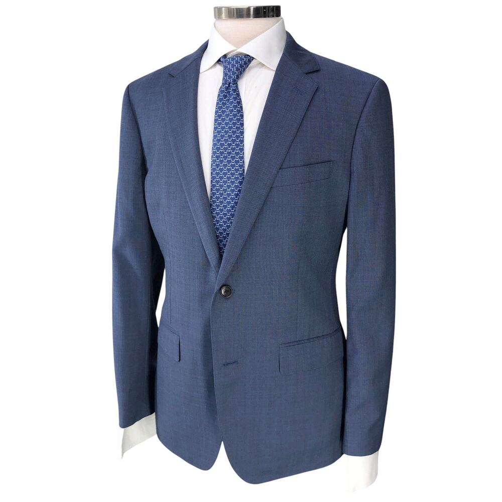 Bonobos Sport Coatt Mens 40R Jetsetter Slim Blue Tollegno 1900 Wool Slim Fit